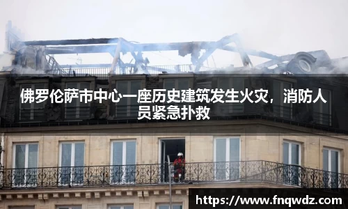 佛罗伦萨市中心一座历史建筑发生火灾，消防人员紧急扑救